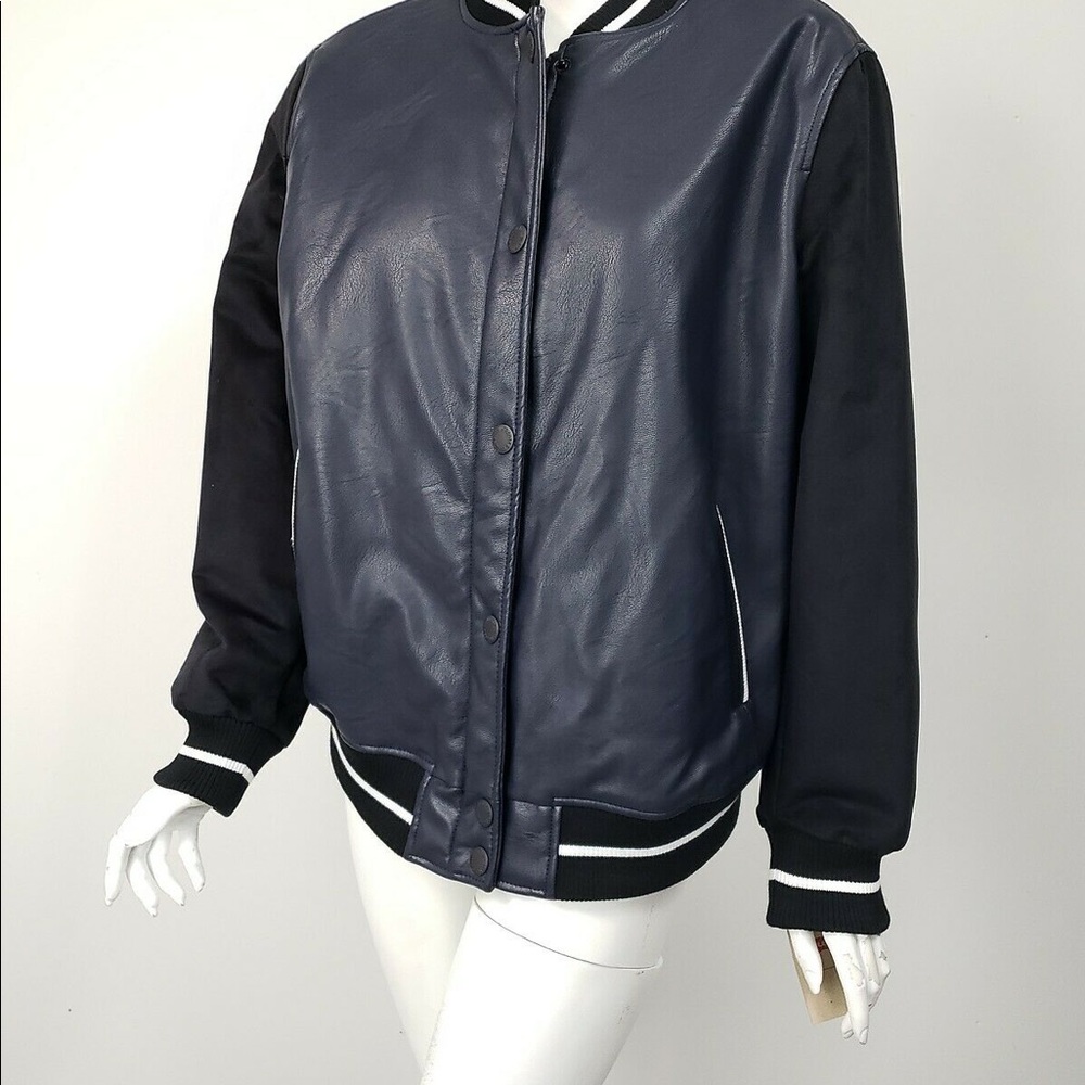 Levi’s Navy Faux Leather Black Faux Suede Jacket